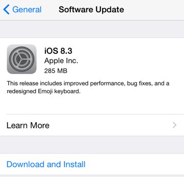 苹果发布iOS8.3最终版 支持无线CarPlay等功能
